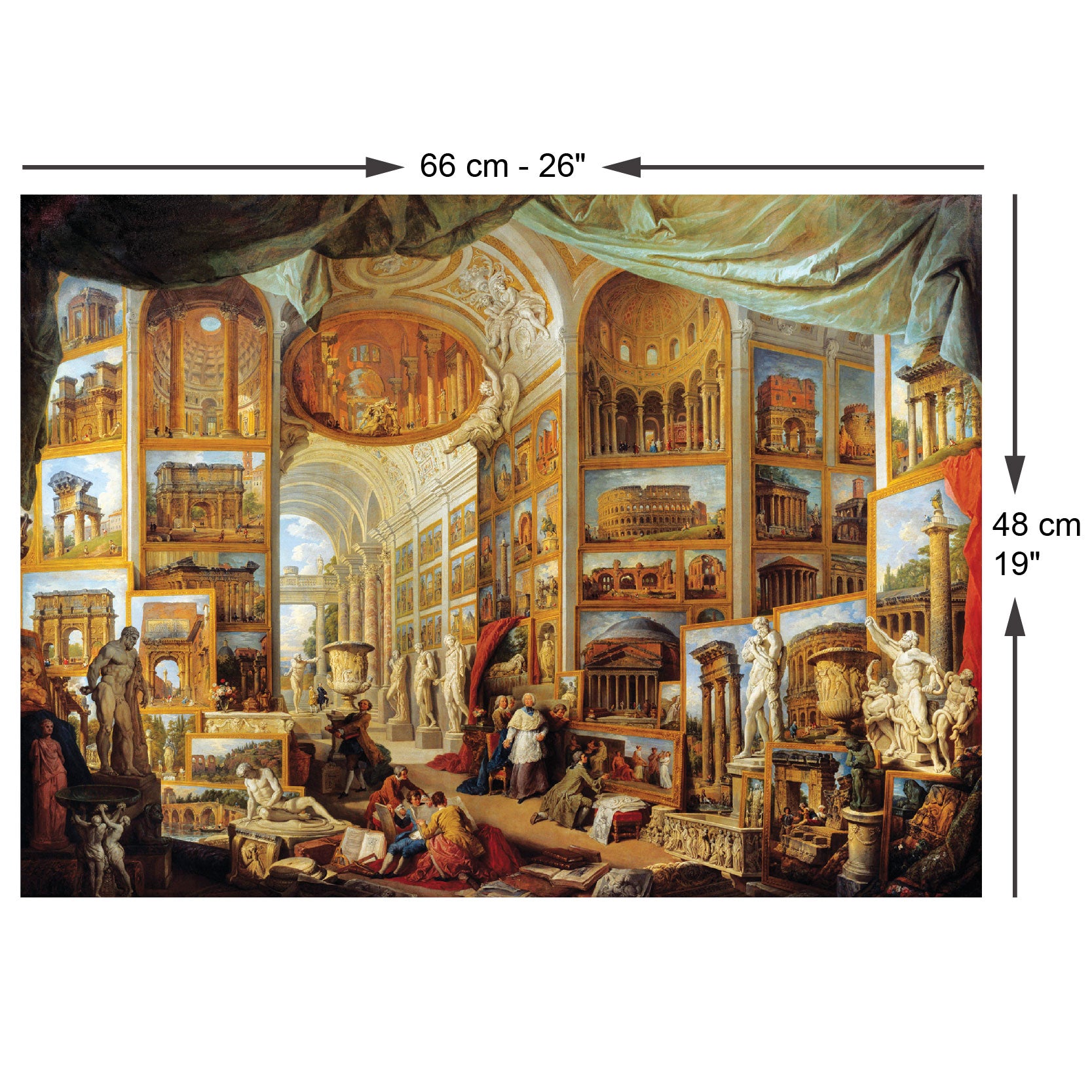 Interior Of An Imaginary Picture Gallery 1000 Piece Jigsaw Puzzle