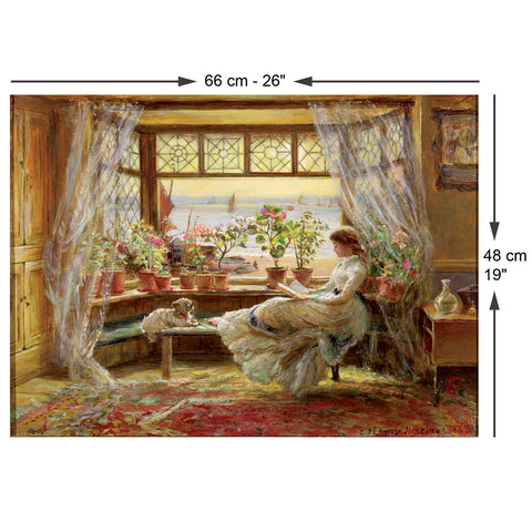 Reading By The Window 1000 Piece Jigsaw Puzzle