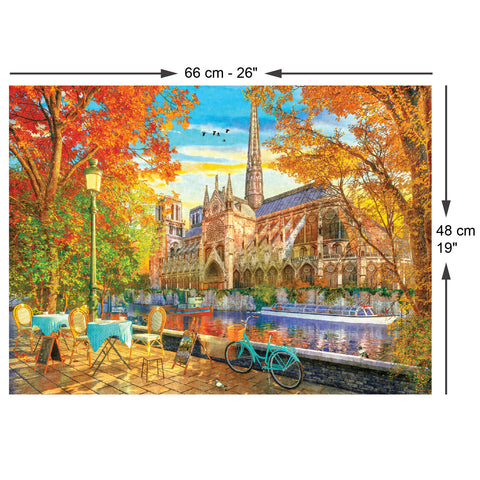 Notre Dame Autumn 1000 Piece Jigsaw Puzzle
