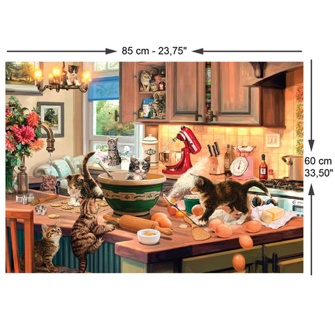 Kitten Kitchen Capers 700 XL Piece Jigsaw Puzzle