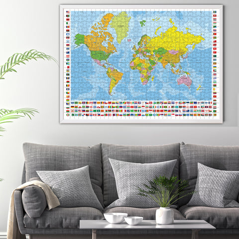 World Political Map 700 XL Piece Jigsaw Puzzle