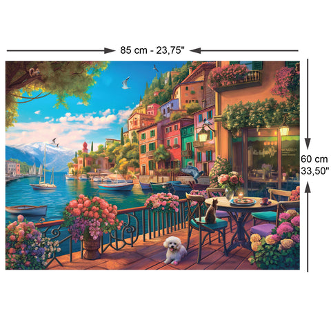 Cafe Como 700 XL Piece Jigsaw Puzzle