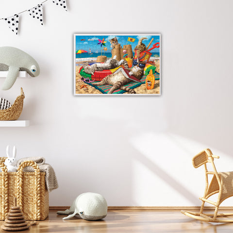 Cats on the Beach 260 Piece Jigsaw Puzzle