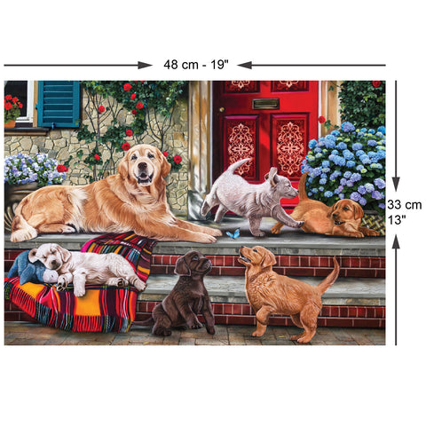 Dog Family 260 Piece Jigsaw Puzzle