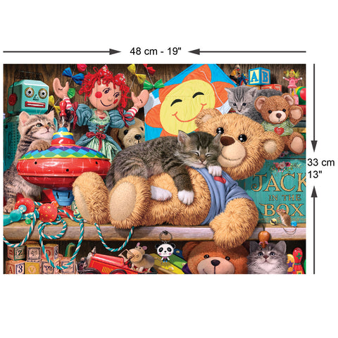 Toy Cupboard Kitten 260 Piece Jigsaw Puzzle