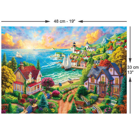 Village by the Sea 260 Piece Jigsaw Puzzle