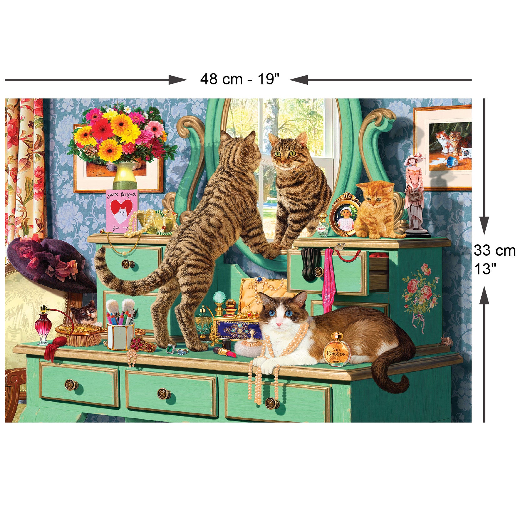 Anatolian Puzzle - Cats Dressing Table, 260 Piece Puzzle, #3344