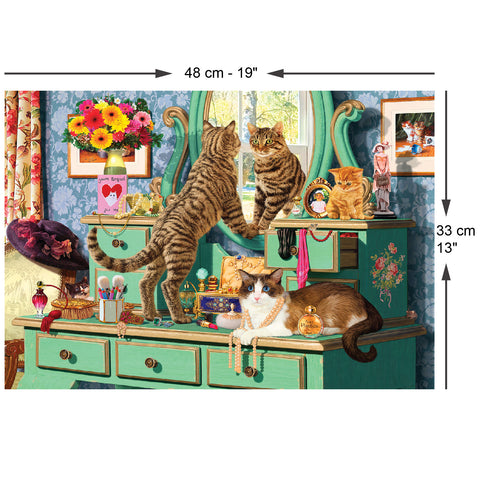 Cats Dressing Table 260 Piece Jigsaw Puzzle