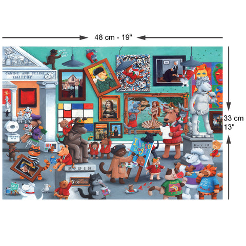 Cats and Dogs Art 260 Piece Jigsaw Puzzle