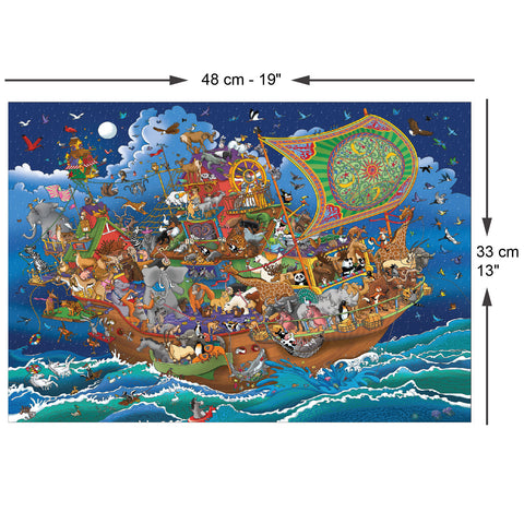 Puzzle del Arca de Noé, didáctico, Ciabrink, 1360 Puzzle del Arca de Noé, didáctico, Ciabrink, 1360