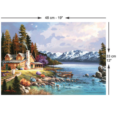 Mountain Cabin 500 Piece Jigsaw Puzzle