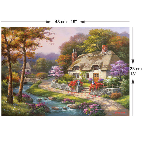 Spring Cottage 500 Piece Jigsaw Puzzle