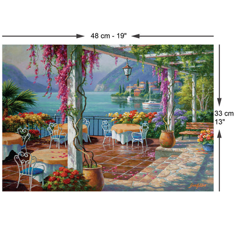 Wisteria Terrace 500 Piece Jigsaw Puzzle
