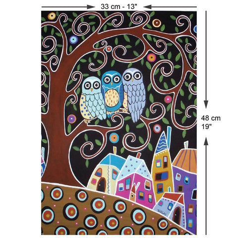 Three Owls 500 Piece Jigsaw Puzzle
