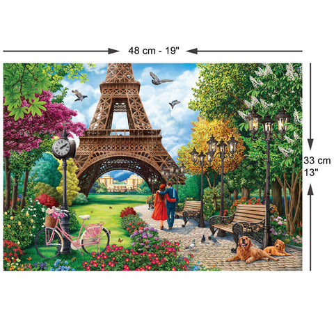 Spring in Paris 500 Piece Jigsaw Puzzle