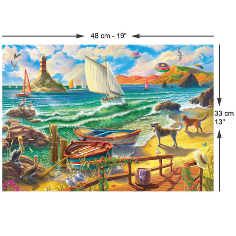 The Seashore View 500 Piece Jigsaw Puzzle