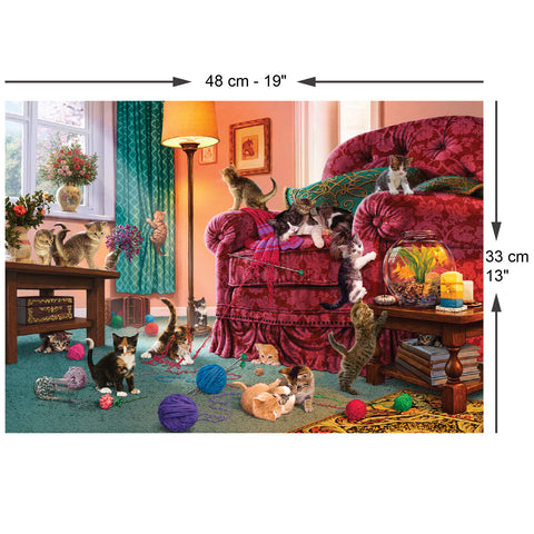 Naughty Kittens 500 Piece Jigsaw Puzzle