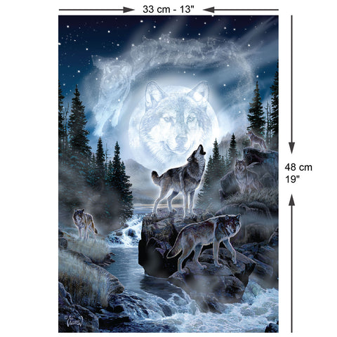 Moon Wolf 500 Piece Jigsaw Puzzle