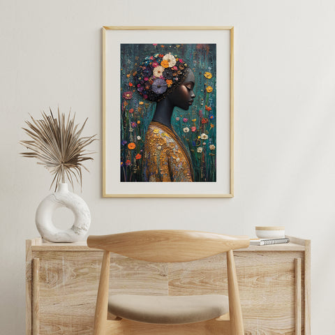 Pretty African Girl 500 Piece Jigsaw Puzzle