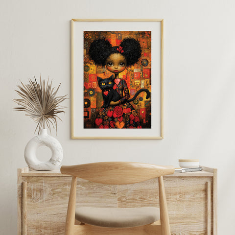 Black Cat 500 Piece Jigsaw Puzzle