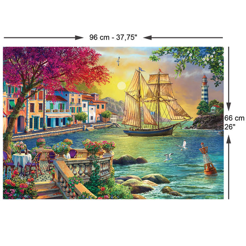 Beautiful Sunset in the Town 2000 Piece Jigsaw Puzzle