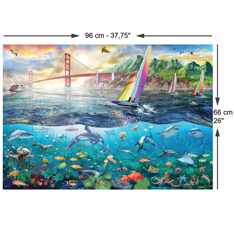 Frisco Bay Bridge  2000 Piece Jigsaw Puzzle