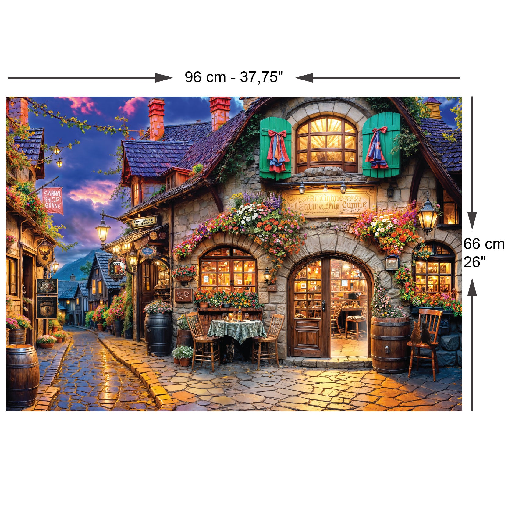 Street Bars 2000 Piece Jigsaw Puzzle – Anatolian Puzzle