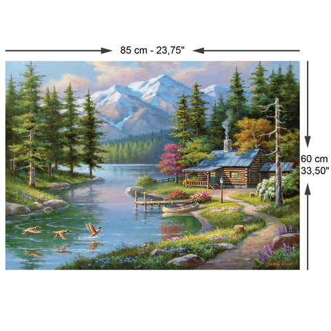 Resting Canoe 1500 Piece Jigsaw Puzzle