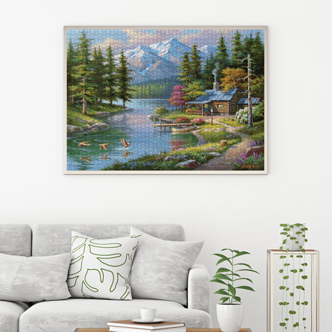 Resting Canoe 1500 Piece Jigsaw Puzzle