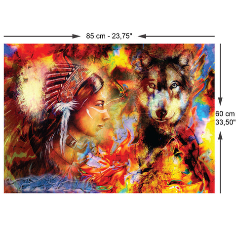 Wolf Maiden  1500 Piece Jigsaw Puzzle