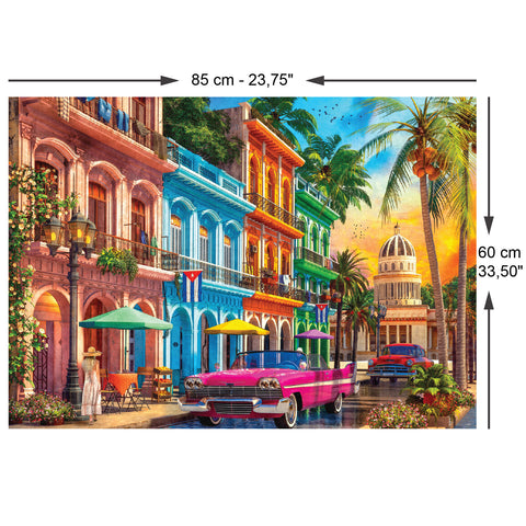 Havana Sunset 1500 Piece Jigsaw Puzzle