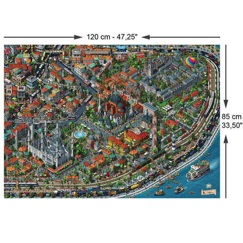 Fractal Istanbul 3000 Piece Jigsaw Puzzle