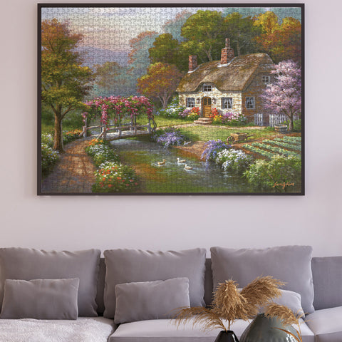 Rose Cottage 3000 Piece Jigsaw Puzzle