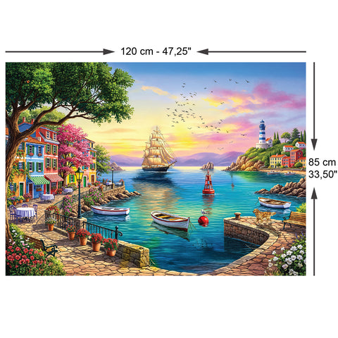 Blue Lighthouse 3000 Piece Jigsaw Puzzle