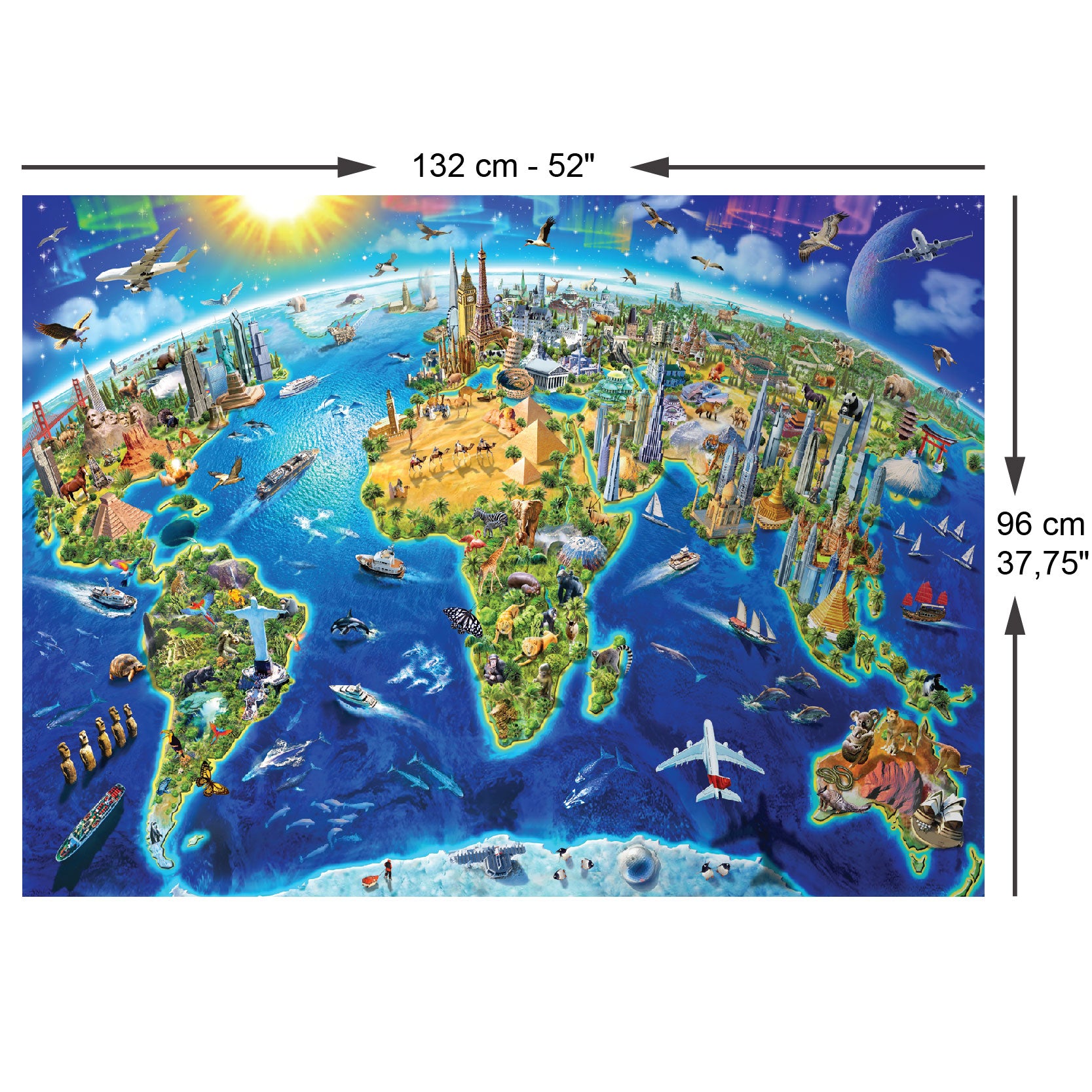 Anatolian Puzzle - World Landmarks, 4000 Piece Puzzle, #5202