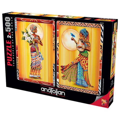 African Ladies 2 x 500  Piece Jigsaw Puzzle