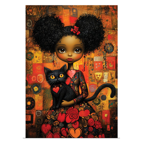 Black Cat 500 Piece Jigsaw Puzzle
