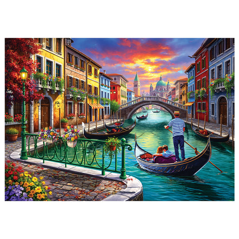 Gondola Nera 700 Piece Jigsaw Puzzle