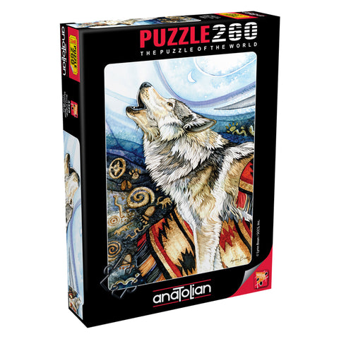 Howling Wolf 260 Piece Jigsaw Puzzle