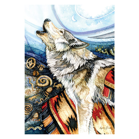 Howling Wolf 260 Piece Jigsaw Puzzle