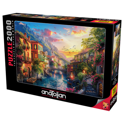 Mediterranean Village 2000 Piece Jigsaw Puzzle