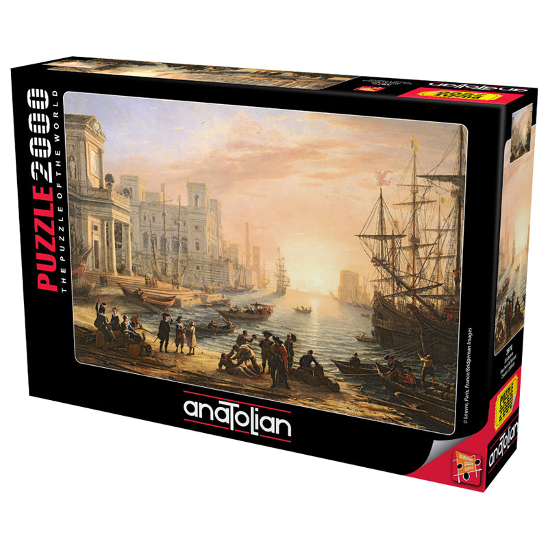Sea Port At Sunset 2000 Piece Jigsaw Puzzle – Anatolian Puzzle