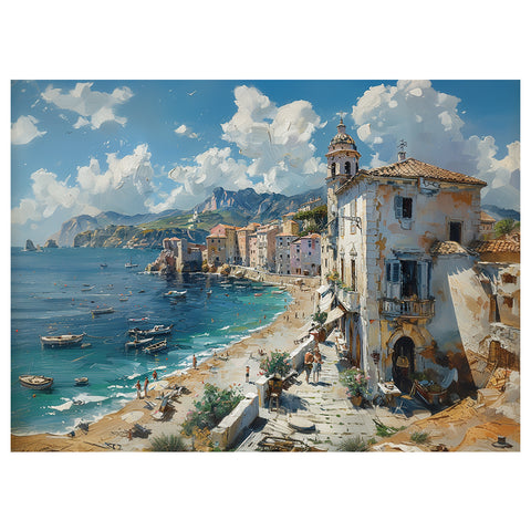 The Village By The Sea 1000 Piece Jigsaw Puzzle
