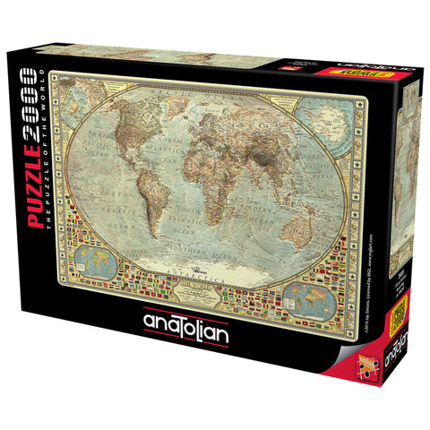 World Map 2000 Piece Jigsaw Puzzle