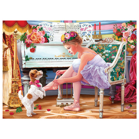 Ballerina and Her Puppy 1000 Piece Jigsaw Puzzle