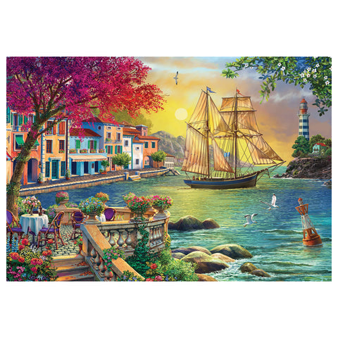 Beautiful Sunset in the Town 2000 Piece Jigsaw Puzzle