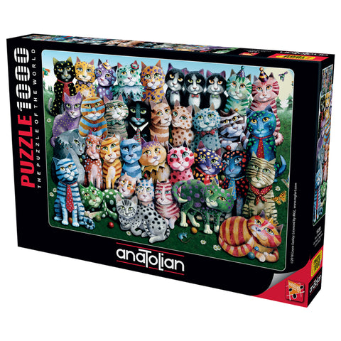 Cat Family Reunion 1000 Piece Jigsaw Puzzle