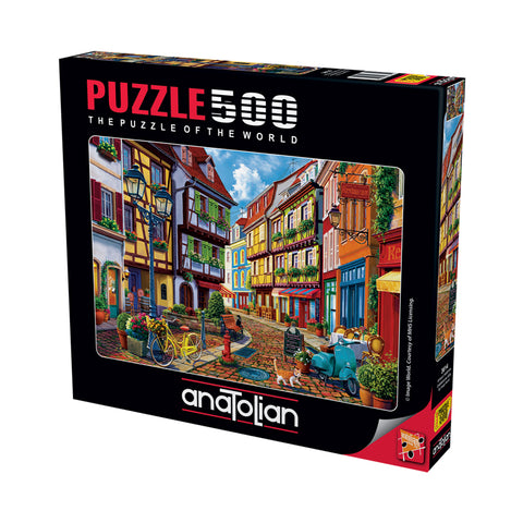 Cobblestone Alley 500 Piece Jigsaw Puzzle