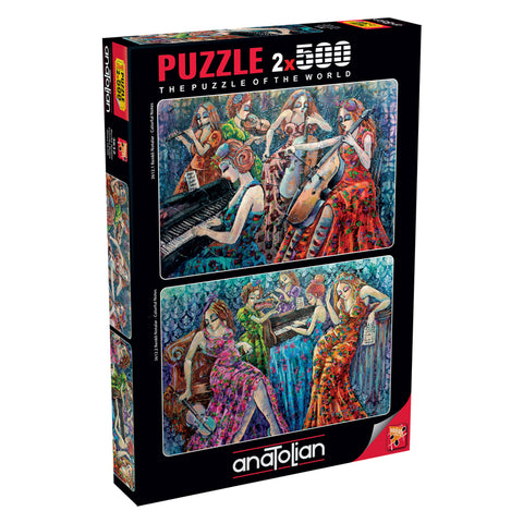 Colorful Notes 2 x 500  Piece Jigsaw Puzzle