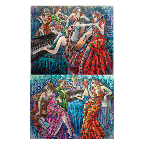 Colorful Notes 2 x 500  Piece Jigsaw Puzzle